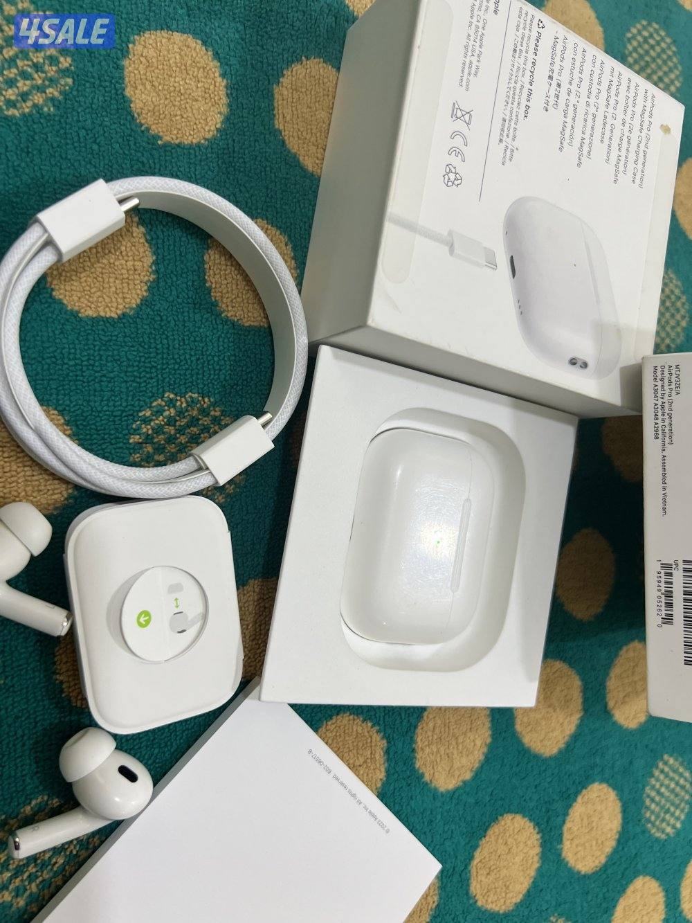 سماعة ابل برو 2 الجديدة تايب سي شحن كفالة 6 شهر استخدام خفيف6