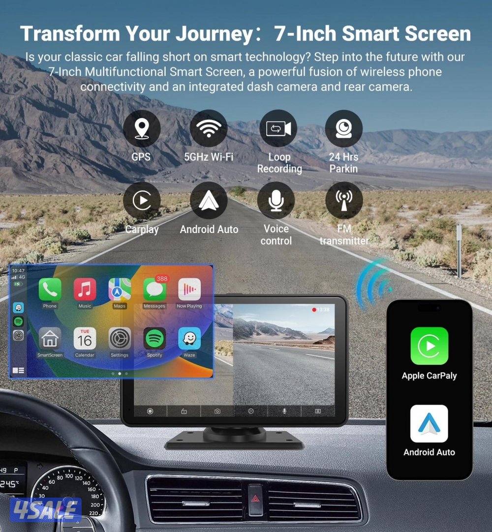 شاشة الدليلة الكار بلاي شامل التركيب والبرمجه 🔥0