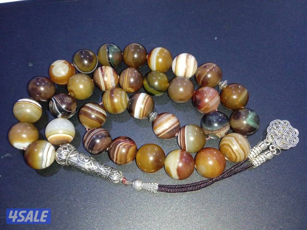 للبيع مسباح ياقوت الهندي الفريد و الملكي و مسباح عقيق السليماني الحي6