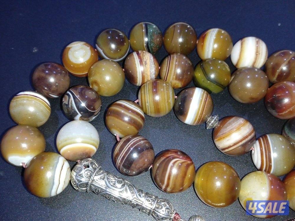 للبيع مسباح ياقوت الهندي الفريد و الملكي و مسباح عقيق السليماني الحي8