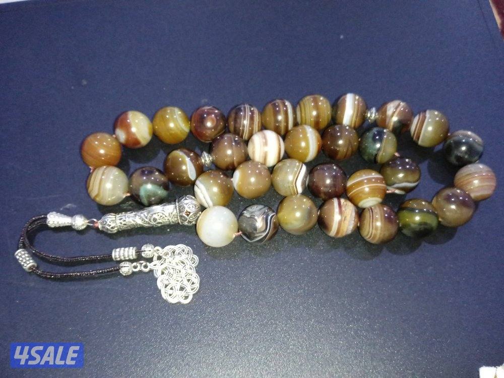 للبيع مسباح ياقوت الهندي الفريد و الملكي و مسباح عقيق السليماني الحي7