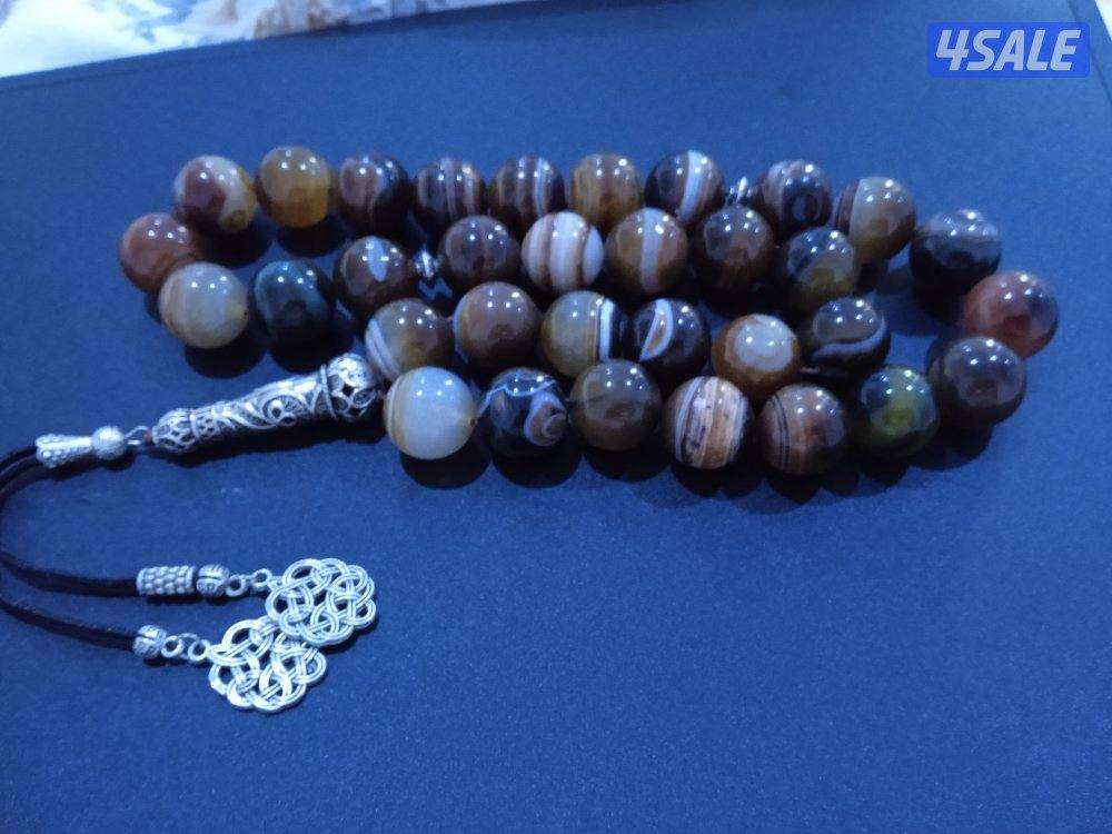 للبيع مسباح ياقوت الهندي الفريد و الملكي و مسباح عقيق السليماني الحي12