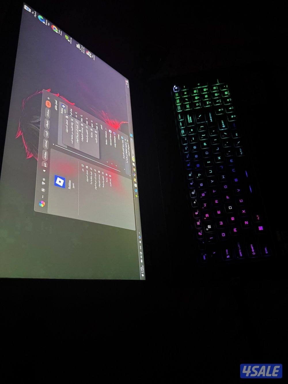 لابتوب قيمنق RTX 3070 i9 نظيف مشتراه ٧٠٠ دينار0