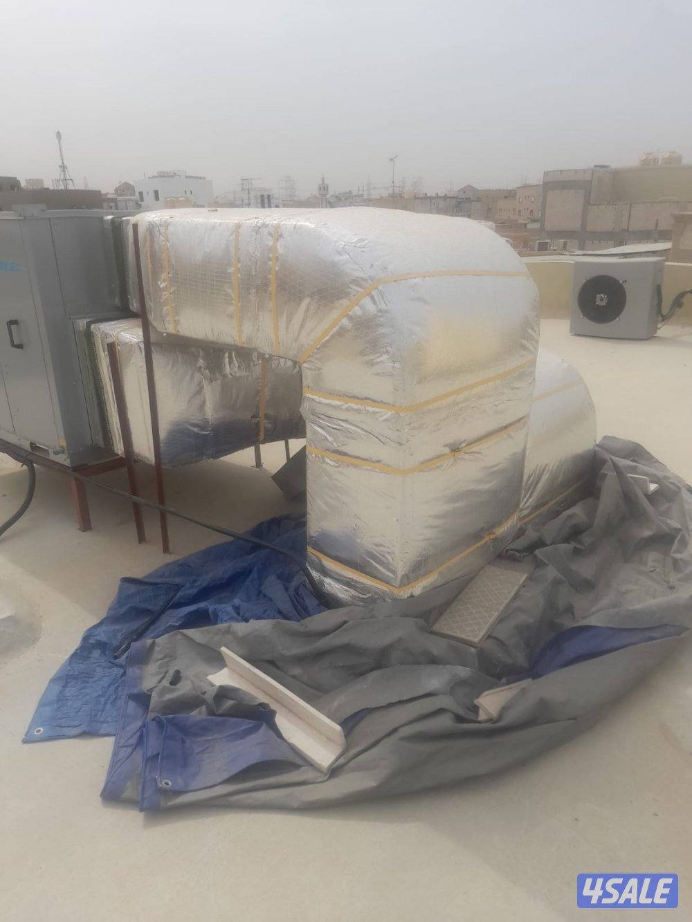 مقاول تكييف اامركزى نقل مكينة تركيب دكت عازل كريل ديفيوزر3