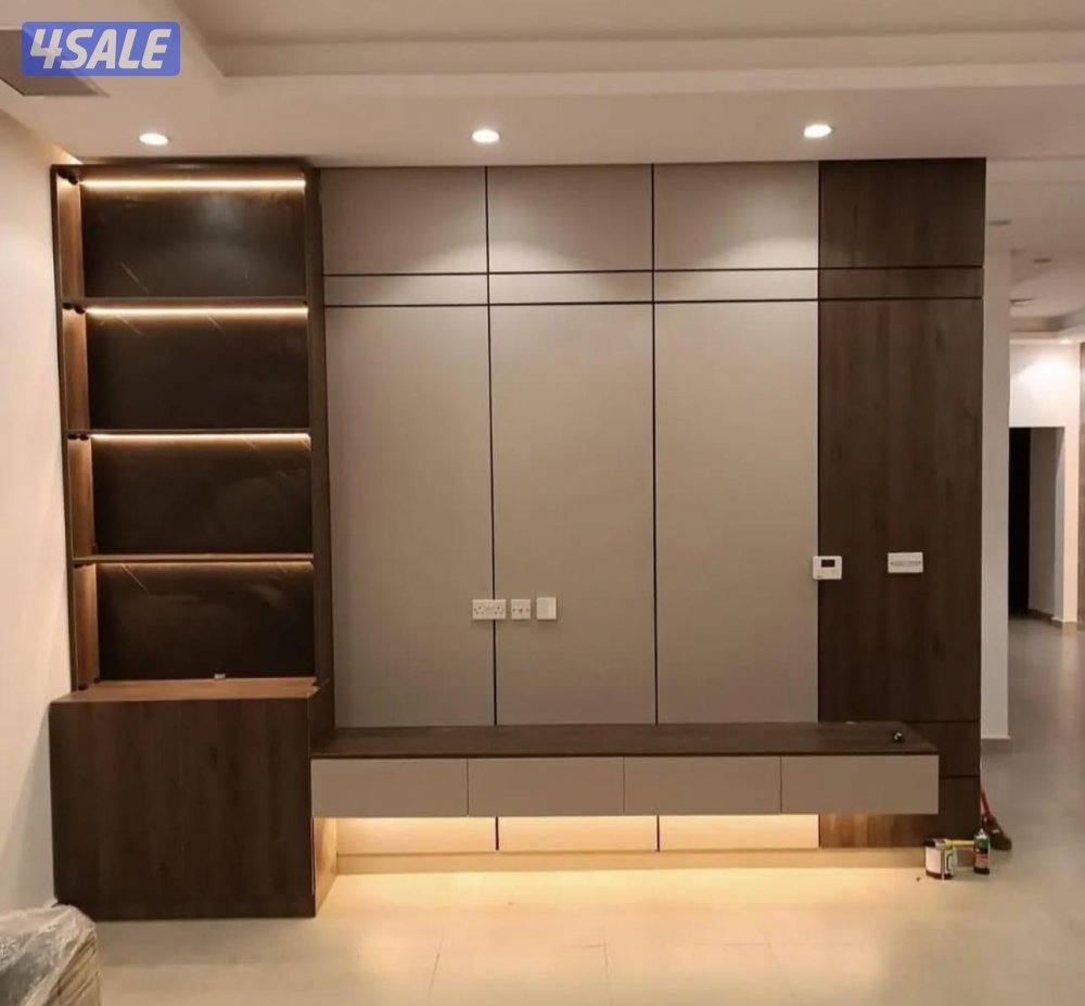 صباغ خشب ونجار صبغ باب كبتات وغرفة نوم صبغ نارى ولكر0