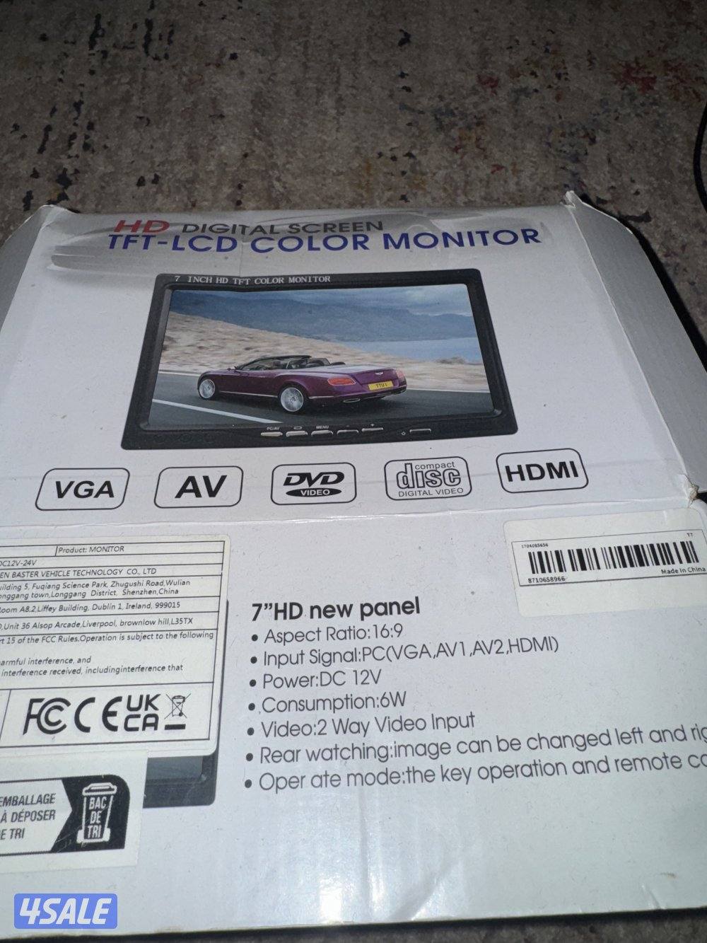 للبيع شاشه بحجم صغير HDMI1