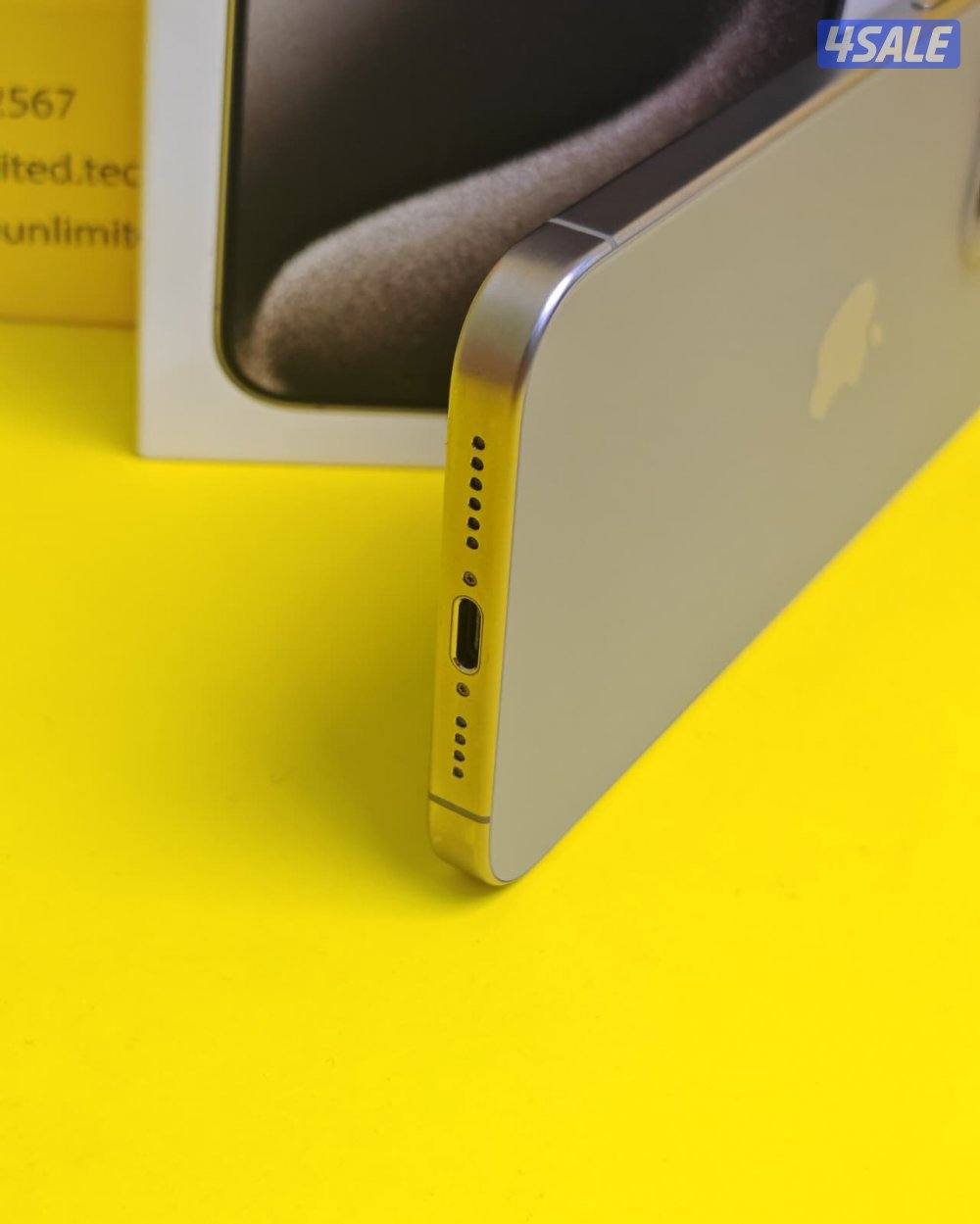 ايفون 15 برو ماكس – تيتانيوم – 86٪ iPhone 15 Pro Max 256GB Natural ,3