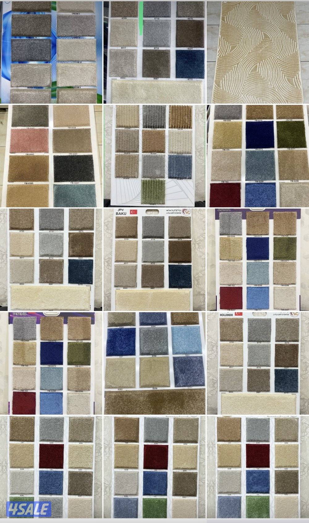 سجاد قص بالمتر/ مساند إسفنج تفصال/ تفصال كنب/ تفصال ستاير/ بلاستيك رول0