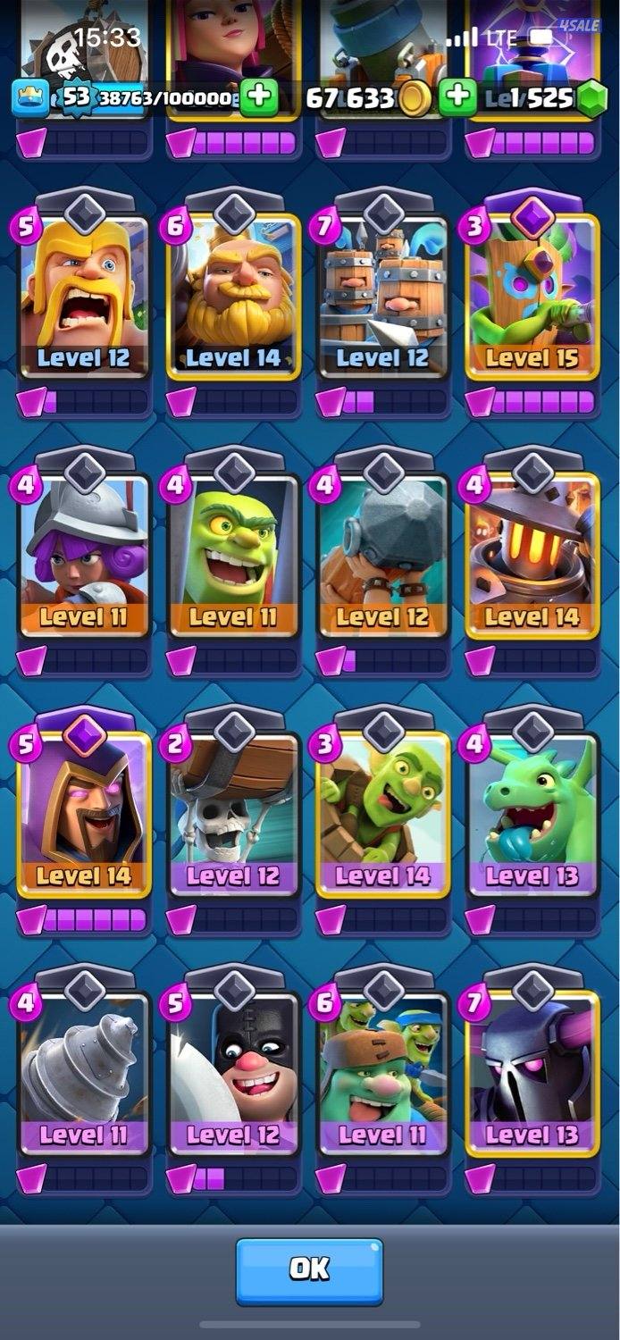COC /clash royal / Brawl starts accounts for sale6