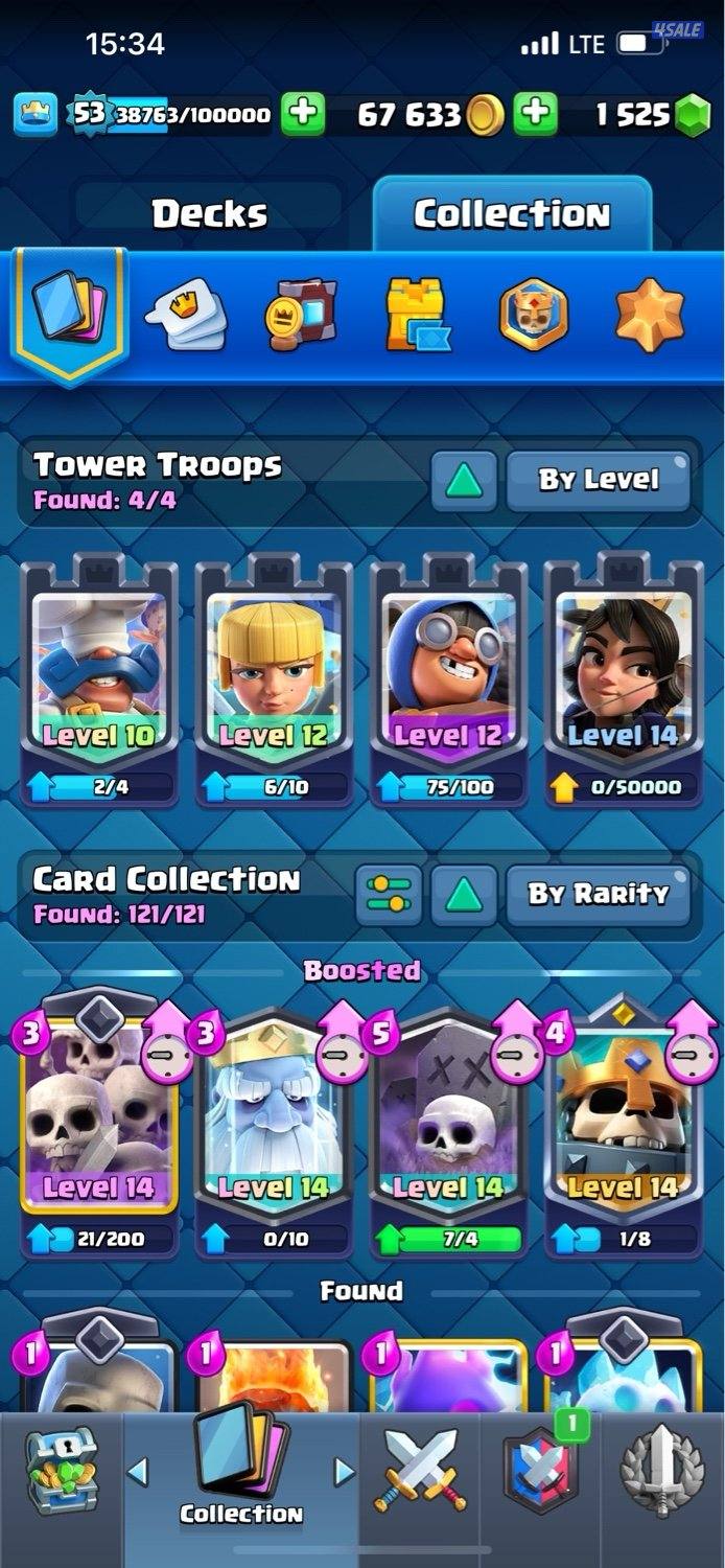 COC /clash royal / Brawl starts accounts for sale8