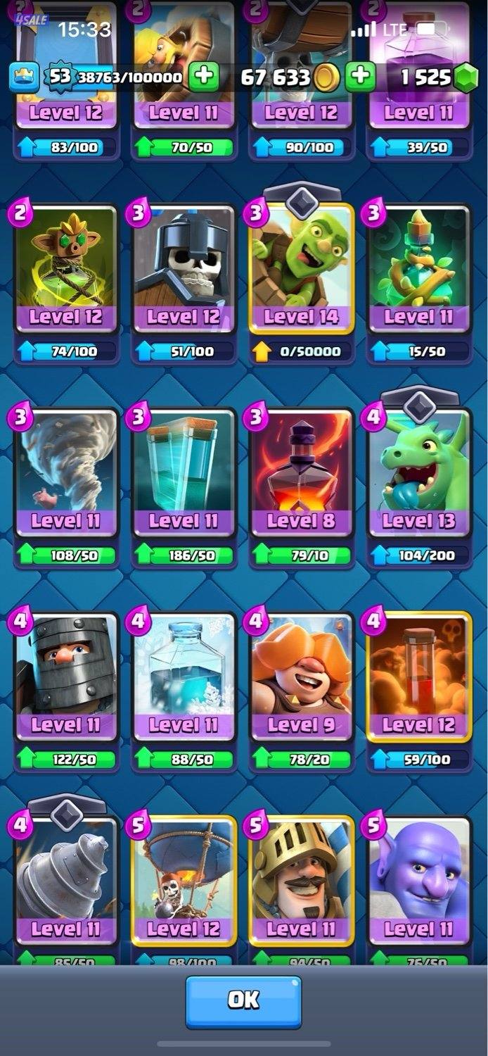 COC /clash royal / Brawl starts accounts for sale14