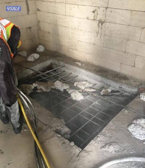 قص خرسانهليزر المسلحة وعمل فتحات الكور للتهويه والصحي وهدم الطوف3