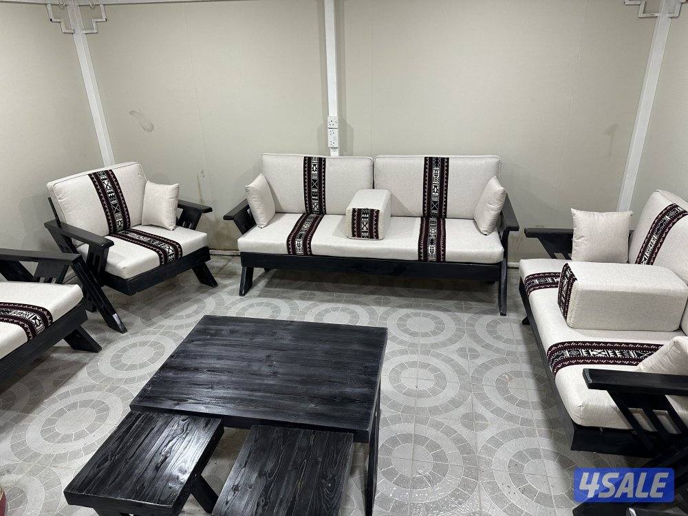 كراسي خارجيه اطقم قعدات خشب سعودي6