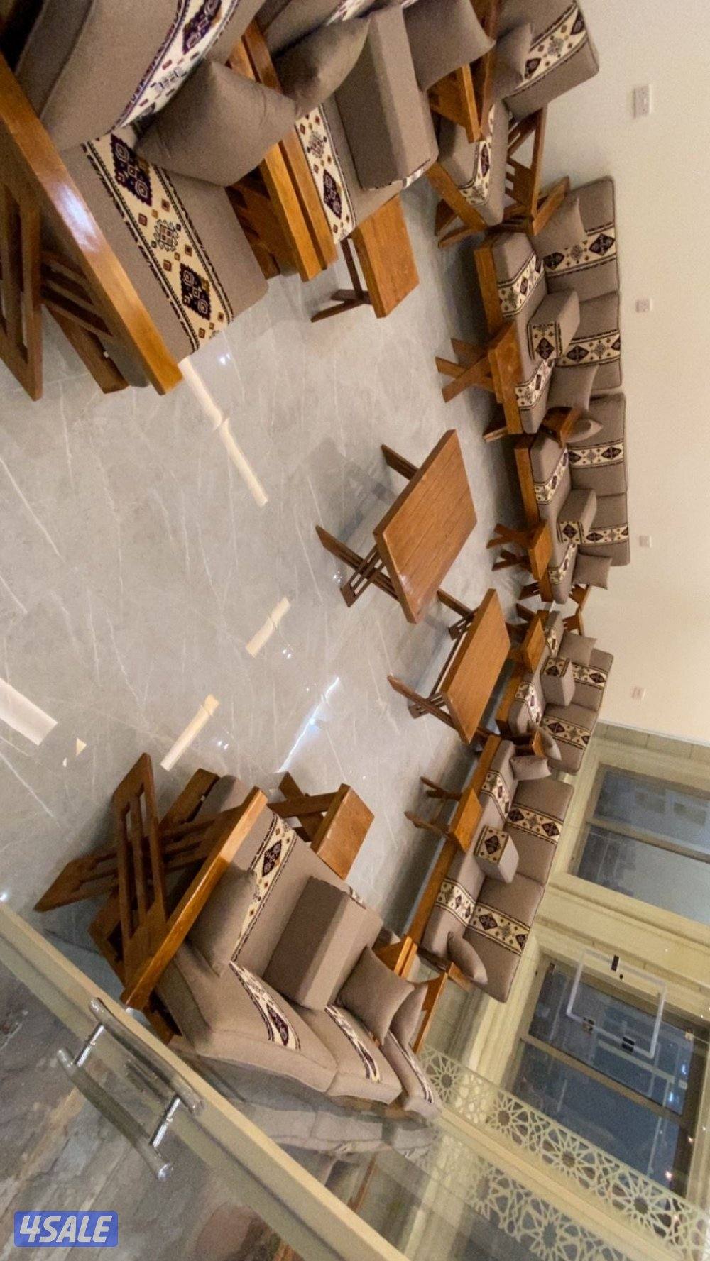 كراسي خارجيه اطقم قعدات خشب سعودي8