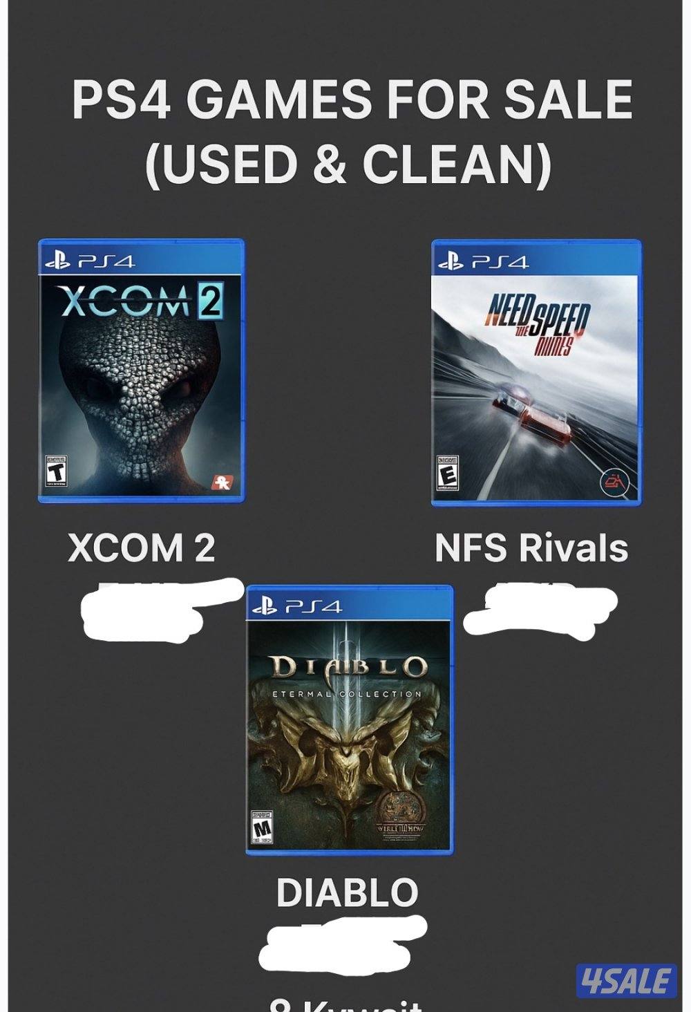 Ps4 games 1=4kd. All=101