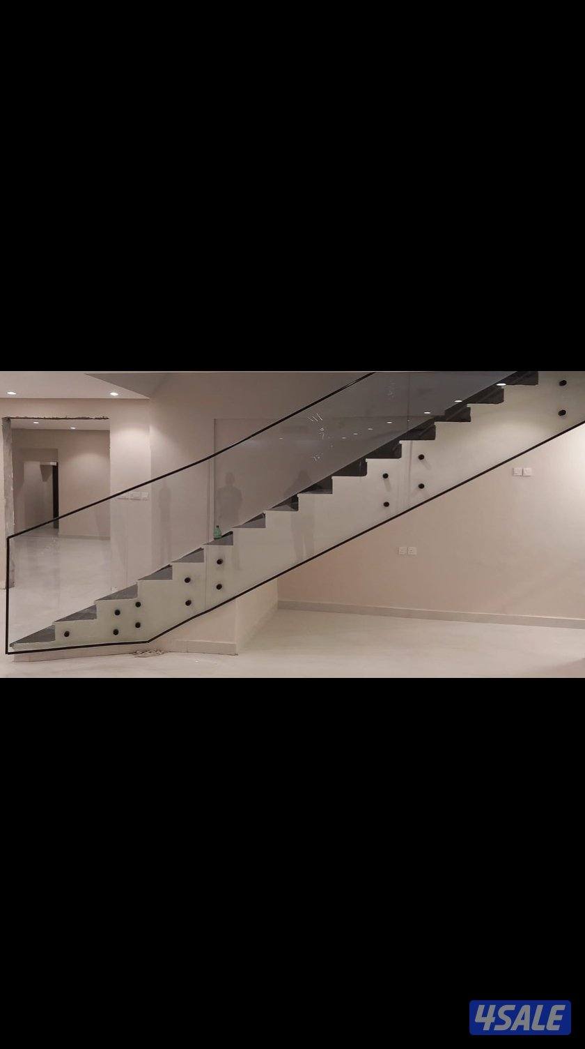 زجاج ومرايا تركيب جميع انواع الزجاج دربزين شاوربكس بلكونات3