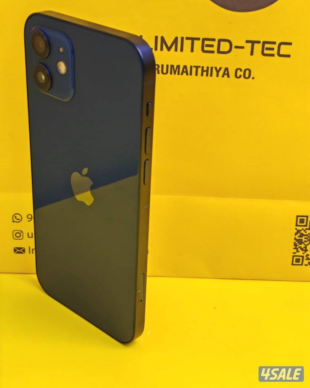 ايفون 12 – 128GB – أزرق – 100٪ iPhone 12 128GB Blue, Battery 100%6