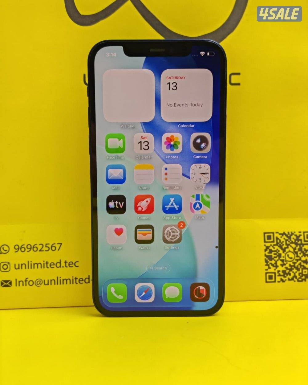 ايفون 12 – 128GB – أزرق – 100٪ iPhone 12 128GB Blue, Battery 100%7