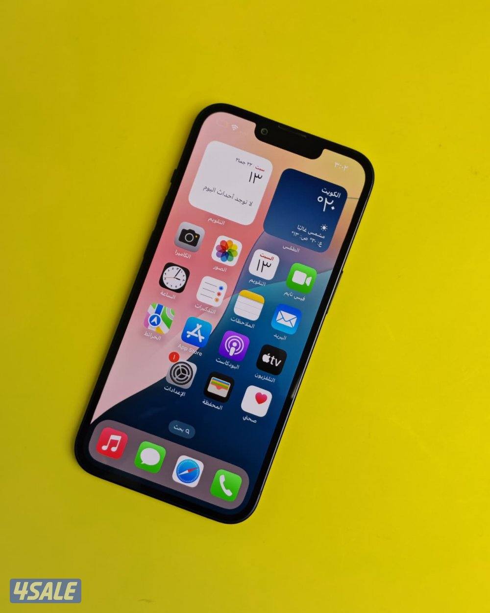 ايفون 13 – 128GB – أسود –  iPhone 13 128GB Black, Battery 76%0