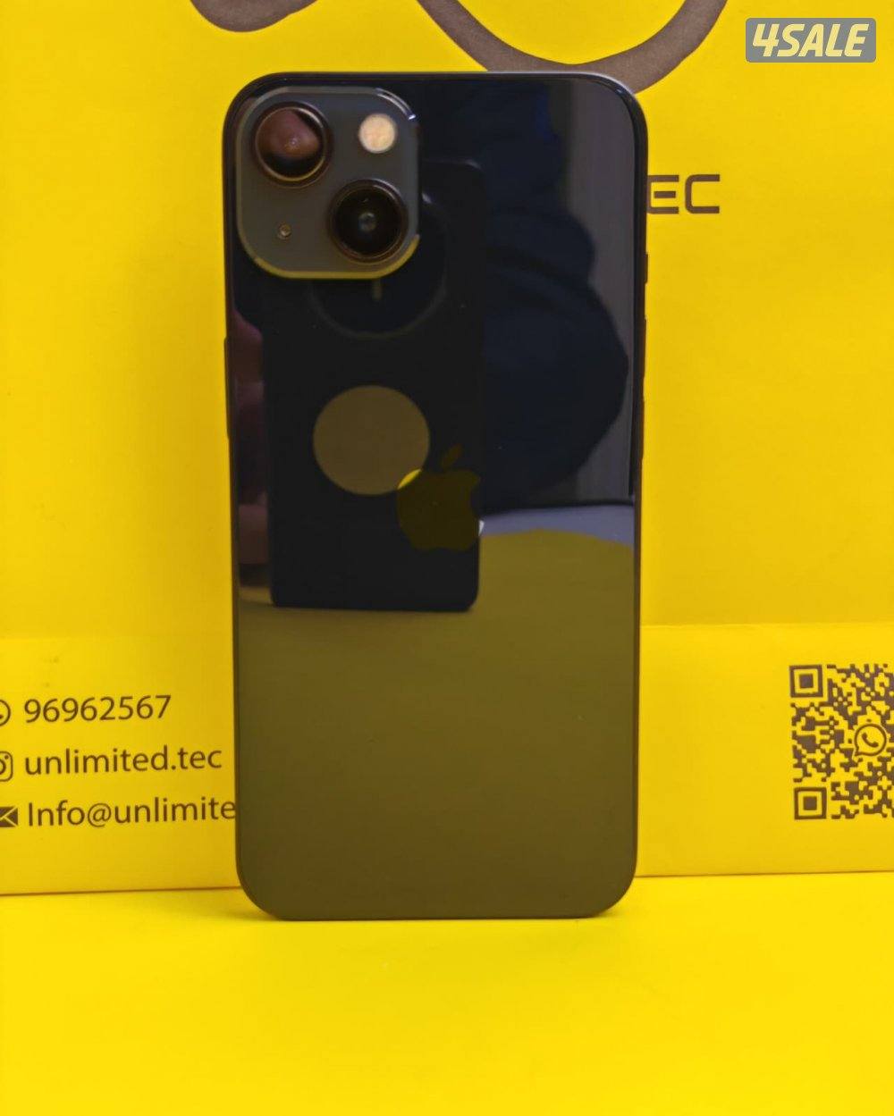 ايفون 13 – 128GB – أسود –  iPhone 13 128GB Black, Battery 76%7