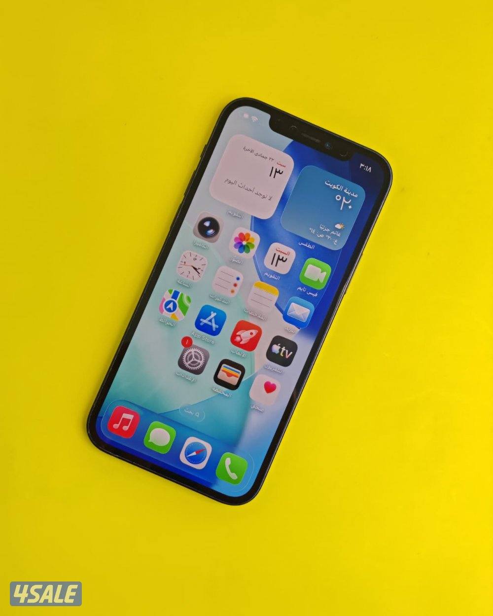 ايفون 12 – 128GB – أسود – 90٪ iPhone 12 128GB Black, Battery11