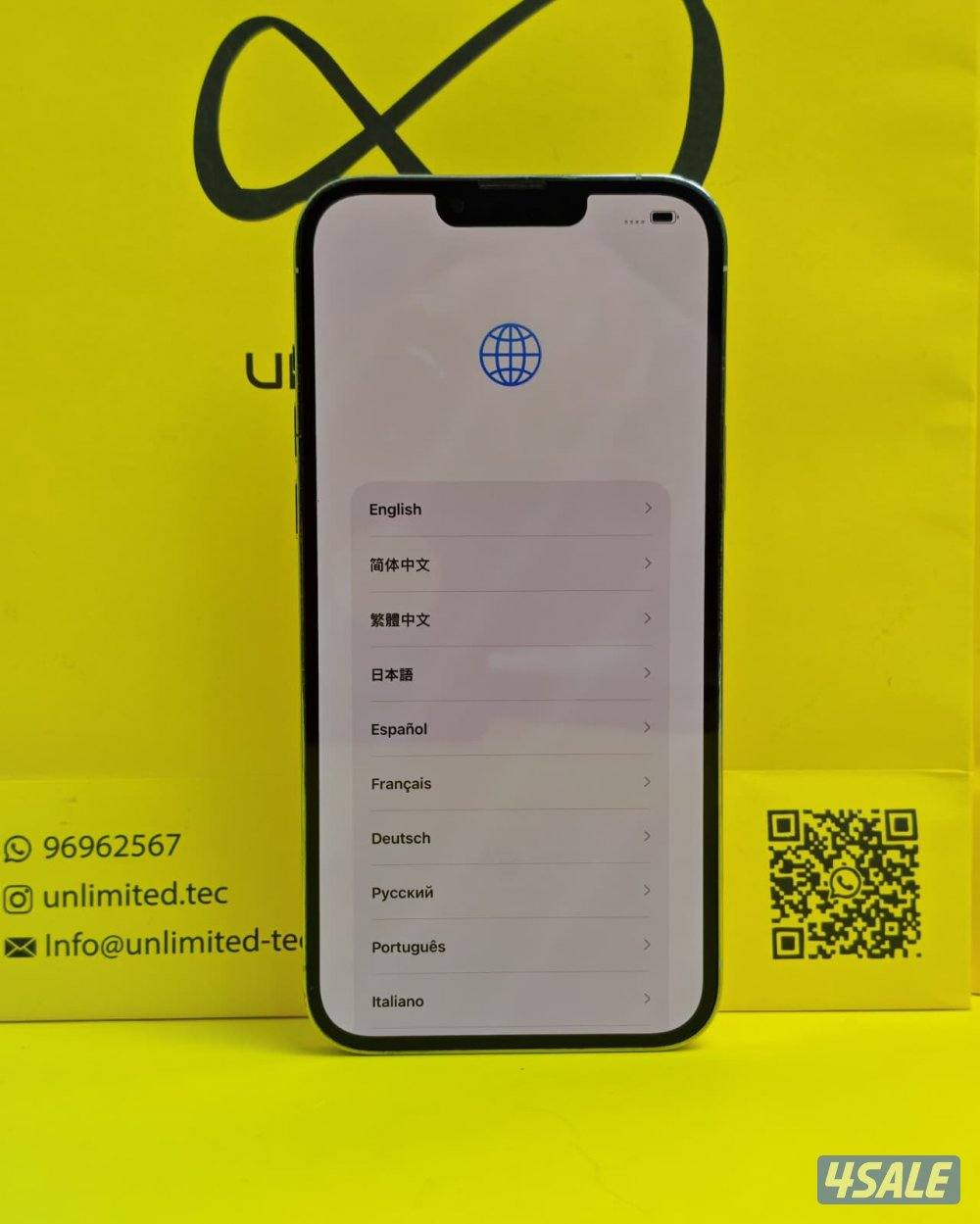 ايفون 13 برو ماكس – 256GB – أبيض – 81٪ iPhone 13 Pro Max 256GB White,3