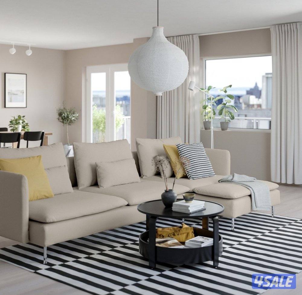 سوفا ايكيا مستعمله اقل من ٥ شهور حالتها جديده وسبب البيع مساحة المكان2