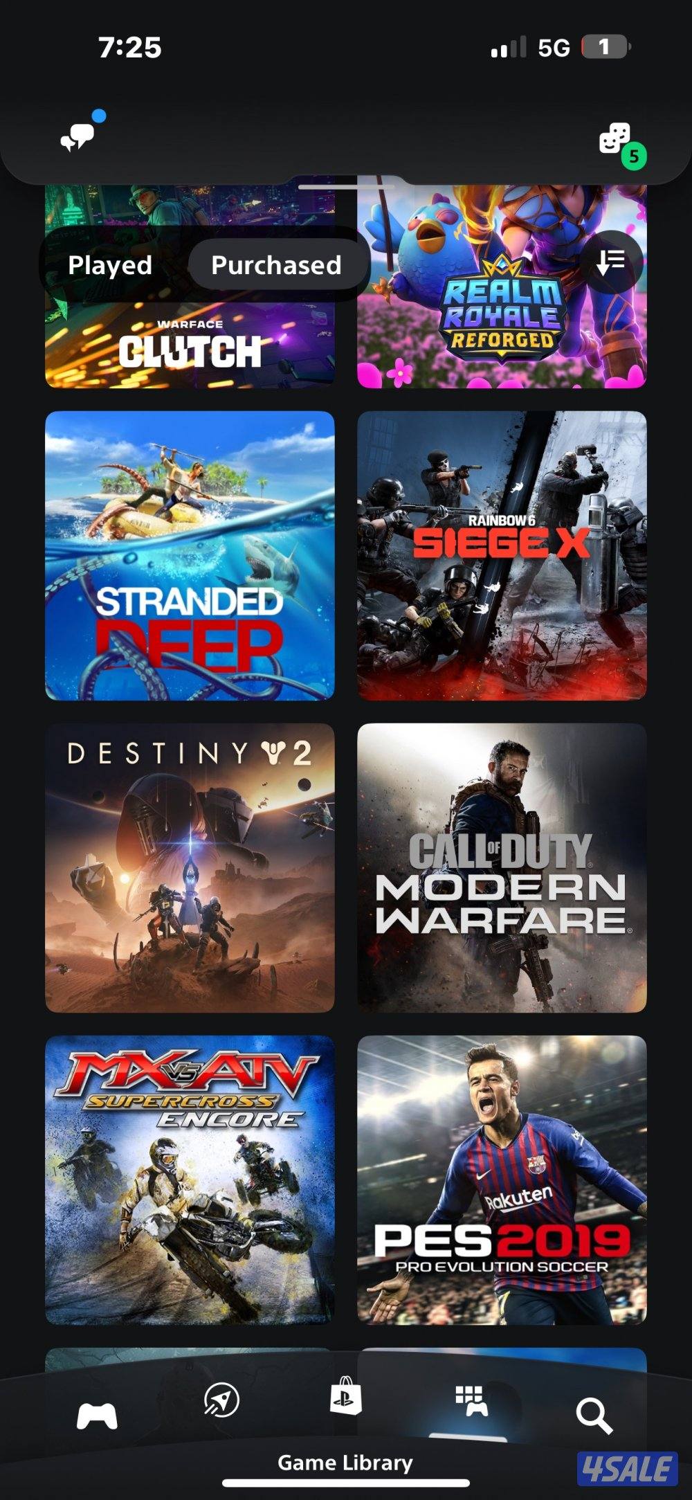 للبيع حساب سوني يوجد كثير من ألعاب4