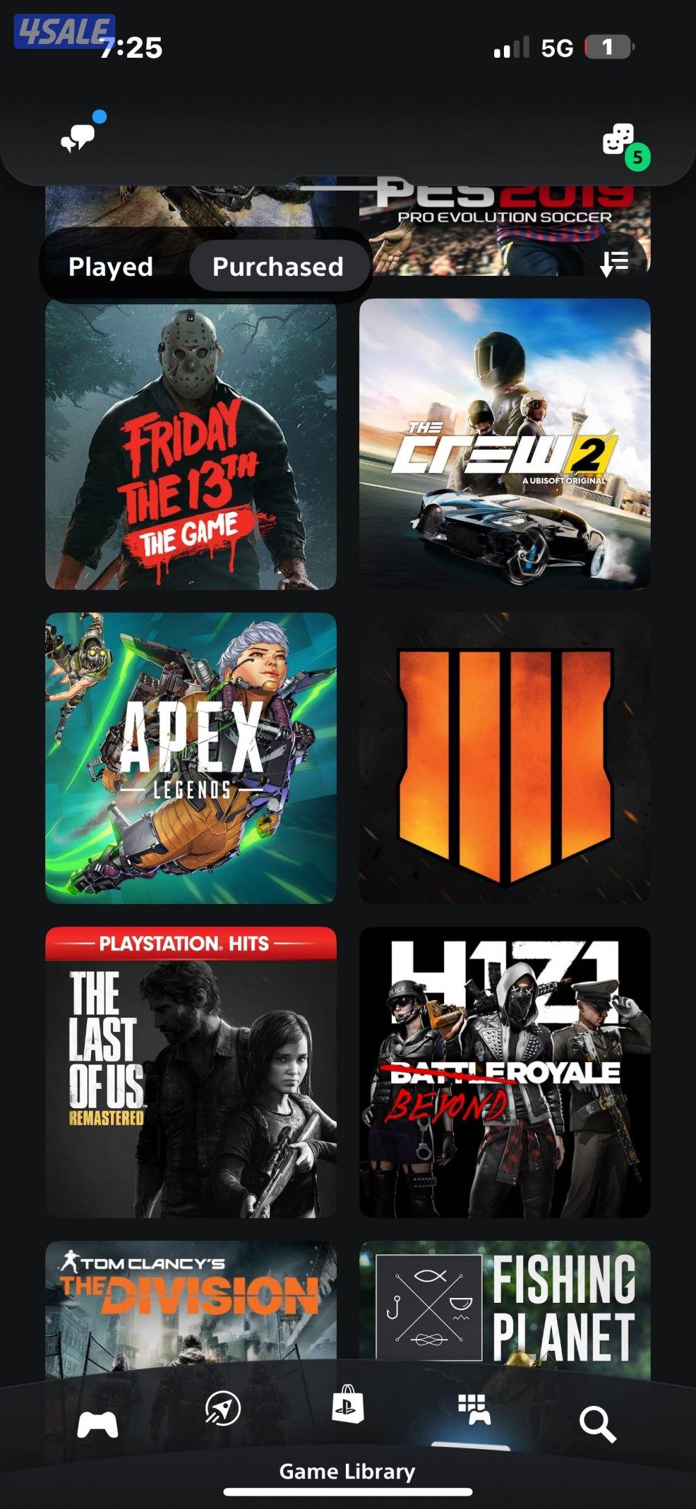 للبيع حساب سوني يوجد كثير من ألعاب7