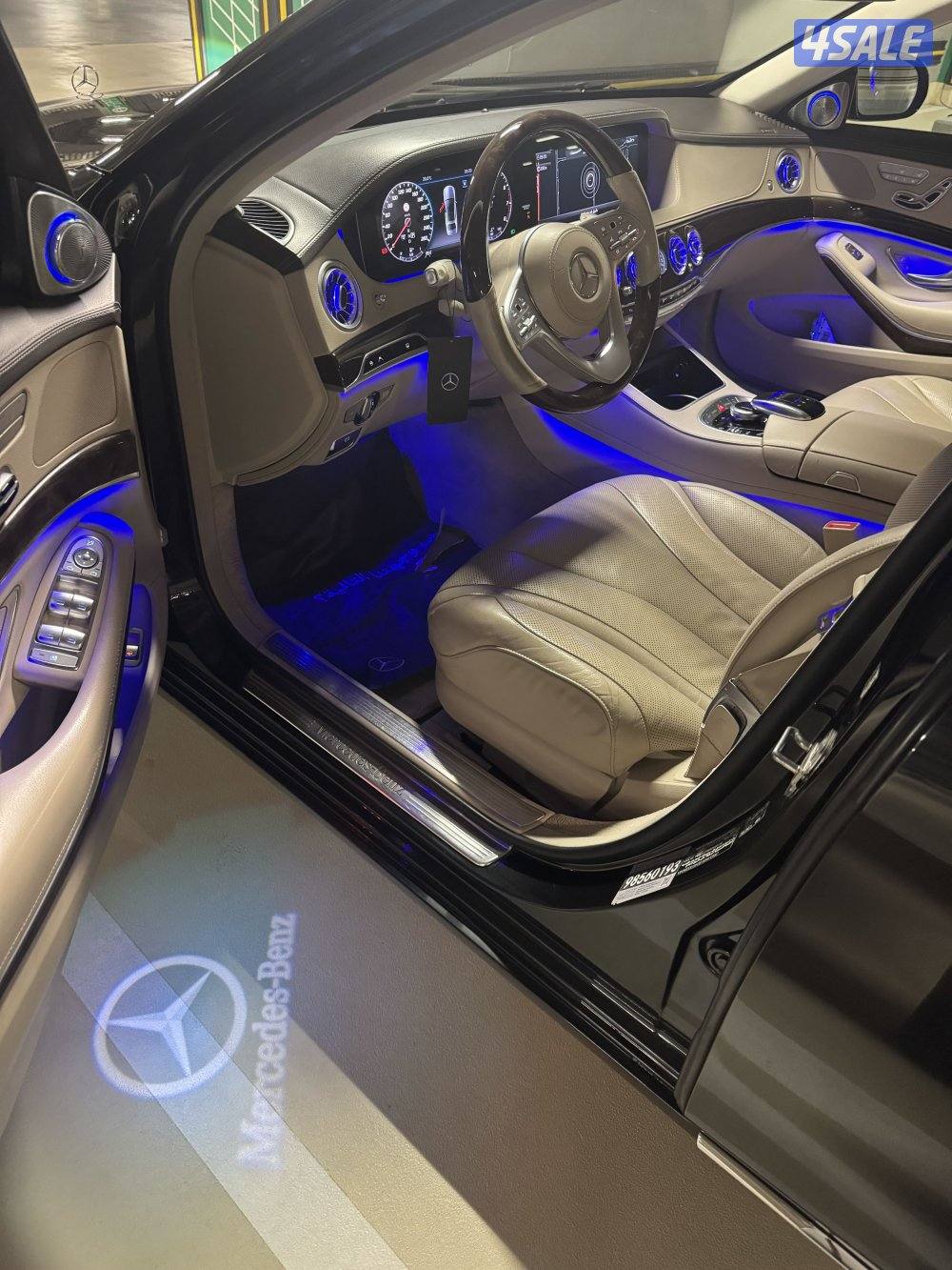 للبيع مرسيدس S450 لارج علي السوم شرط الفحص صبغ وكاله ممشي ٩٣ الف4