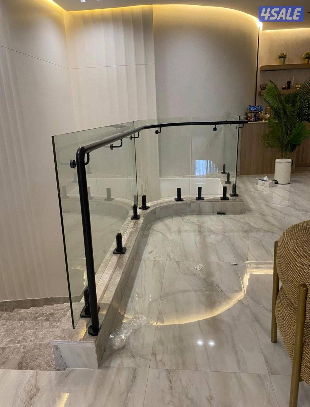 زجاج ومرايا شاورات درابزين بلكونات11