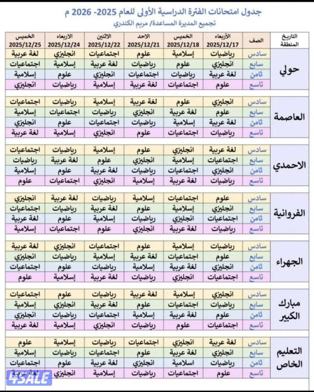 مدرس رياضيات للمرحلة المتوسطة والثانويه3
