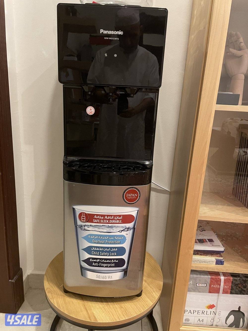 للبيع برادة مياه باناسونيك بحالة شبه جديدة كفالة سنة1