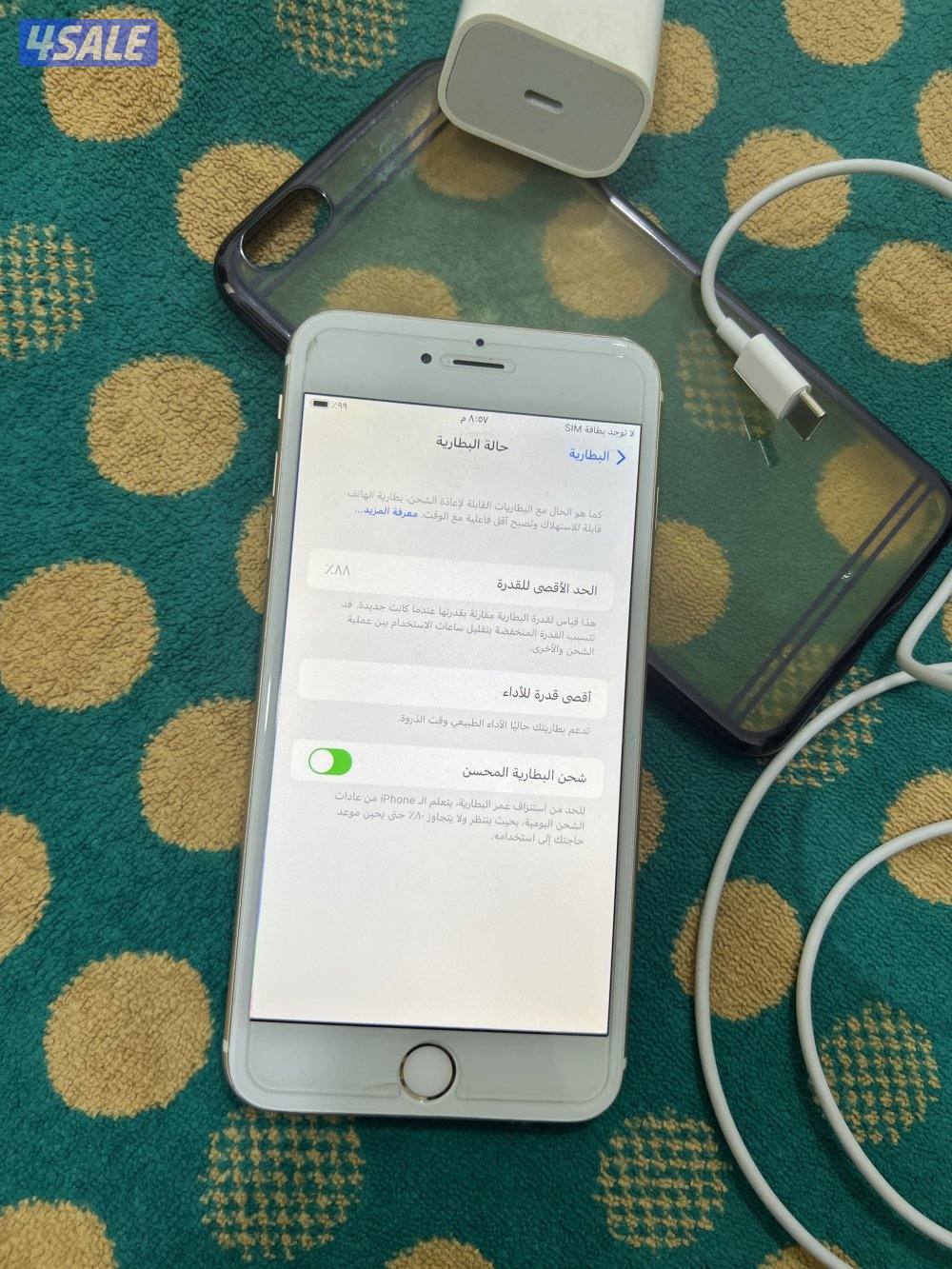 ايفون 6s بلس العود 64،قيقا بطارية 88 نظيف مو مفتوح ولا مصلح4