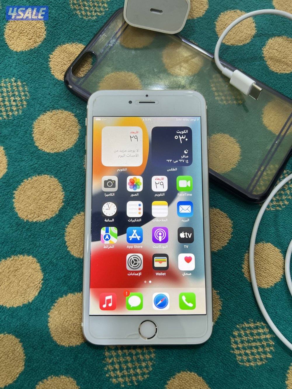 ايفون 6s بلس العود 64،قيقا بطارية 88 نظيف مو مفتوح ولا مصلح6