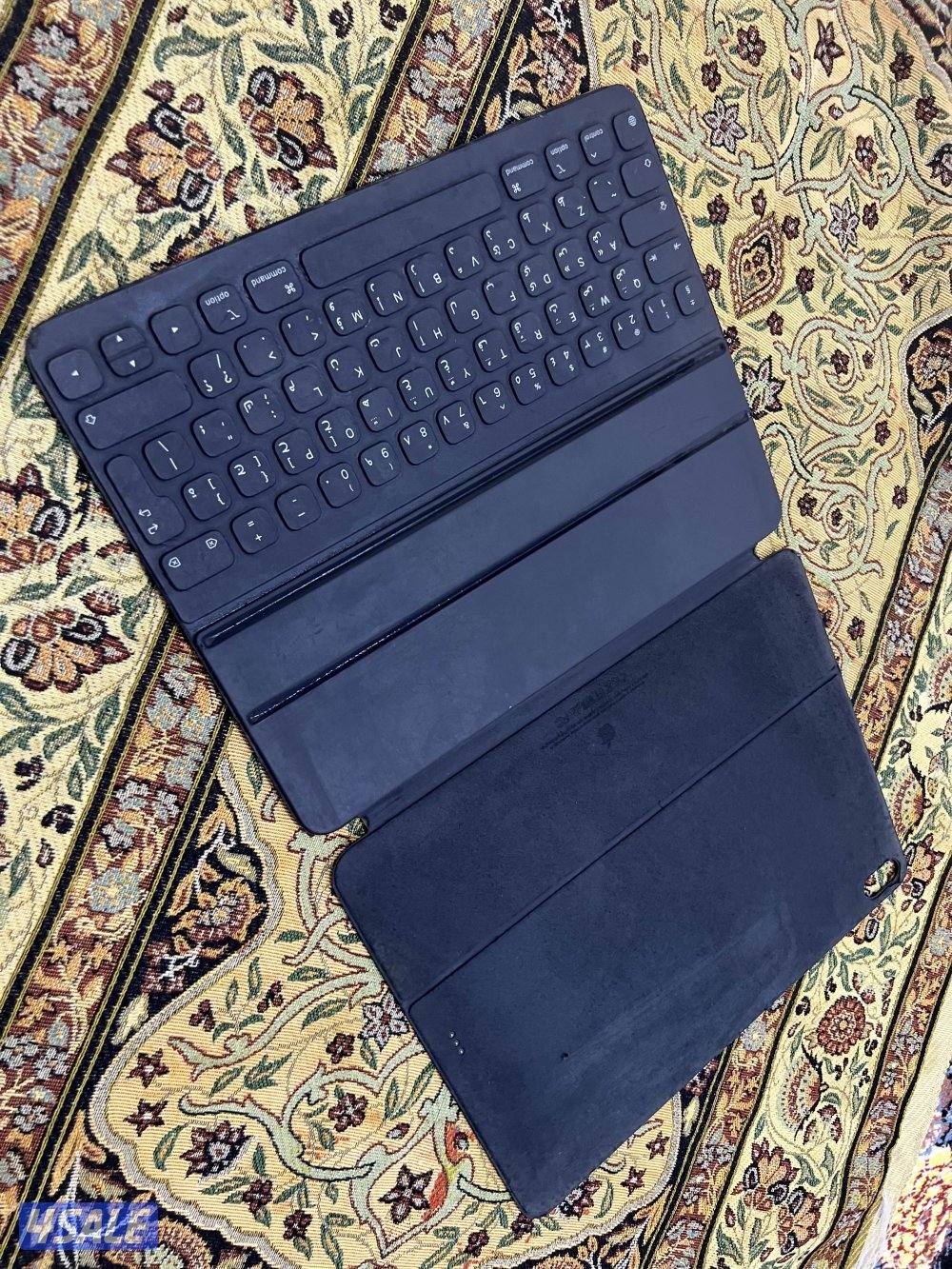 كيبورد ابل سمارت الاصلي 12.9 انش يركب علي ايباد برو 12.9 بوصة نظيف0