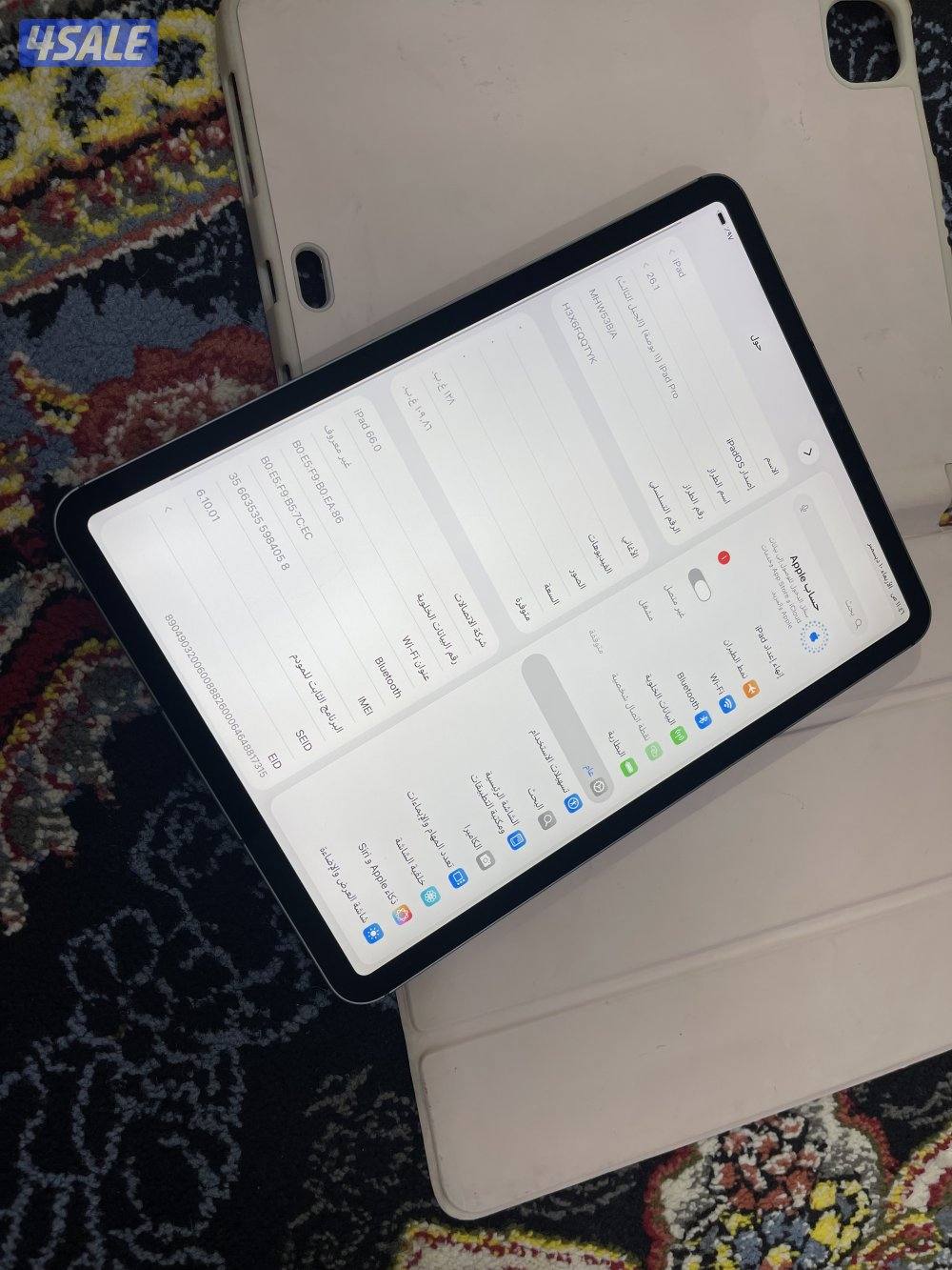 ايباد ابل برو 11 انش 128 قيقا خط ام ون موديل 2022 مو مفتوح ولا مصلح3