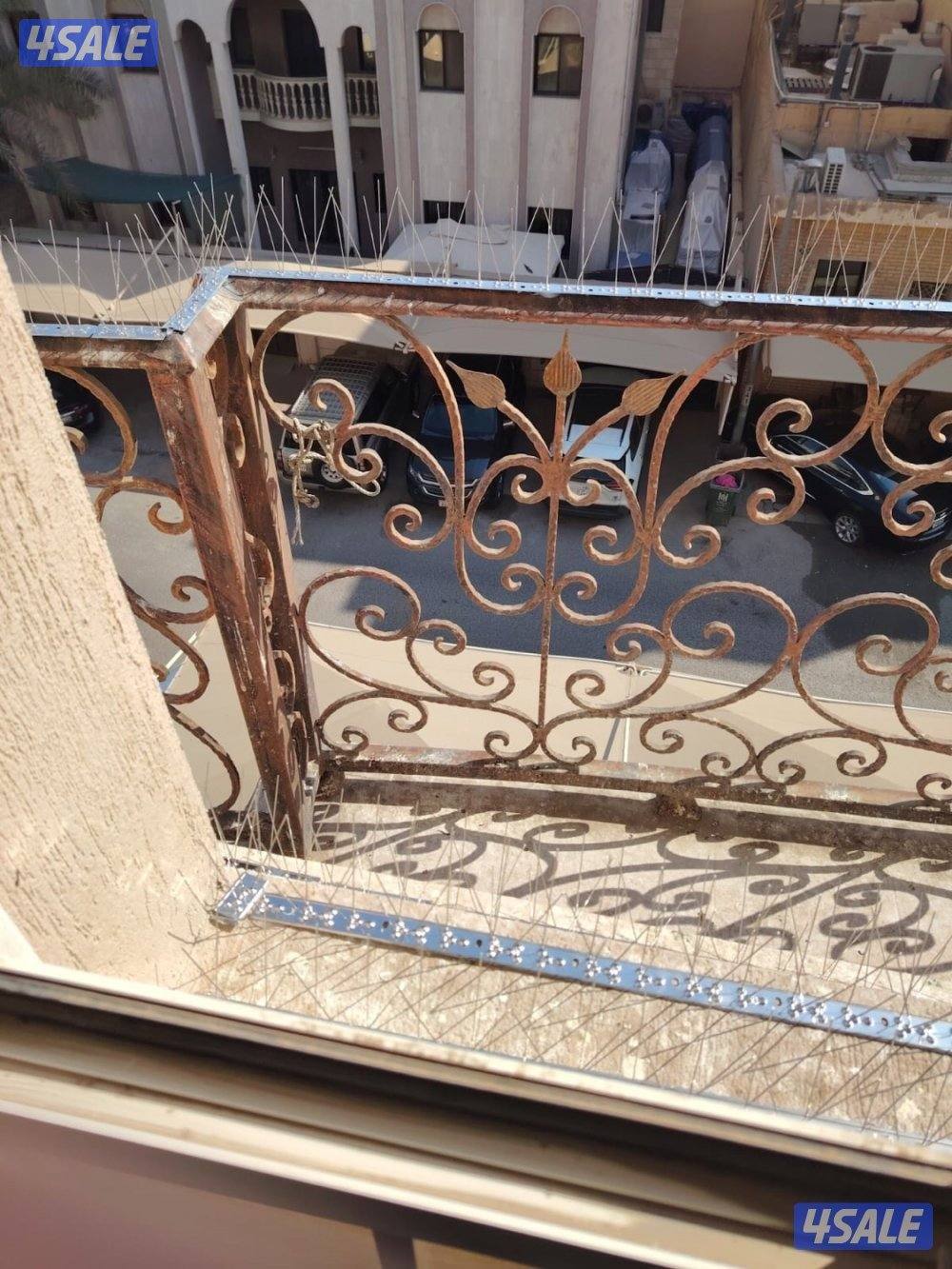 تركيب شبك طارد للطيور للتخلص من فضلات الحمام7