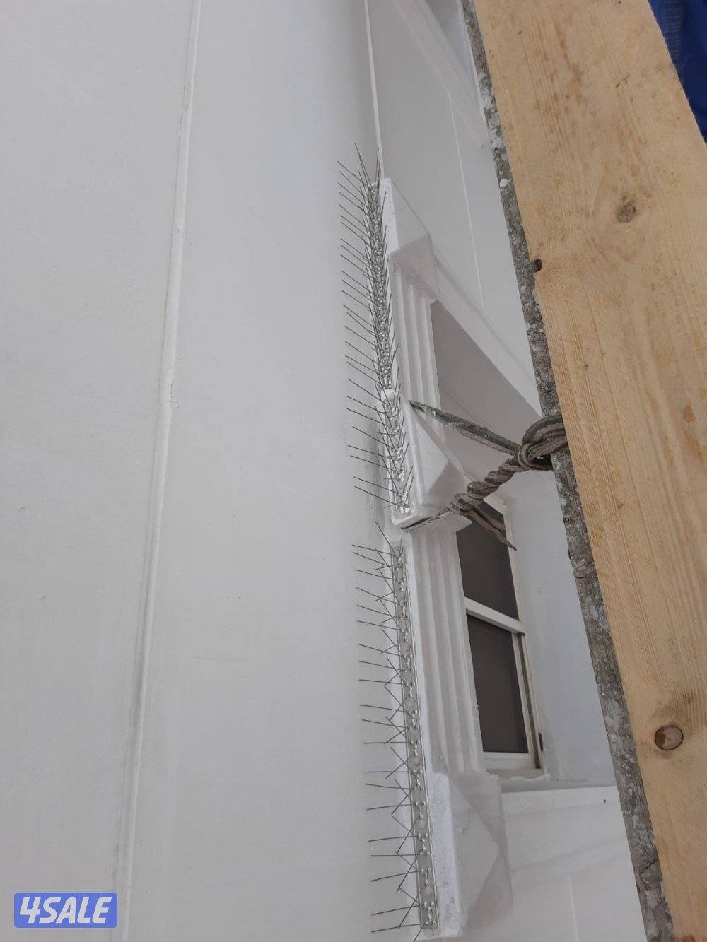 تركيب شبك طارد للطيور للتخلص من فضلات الحمام9