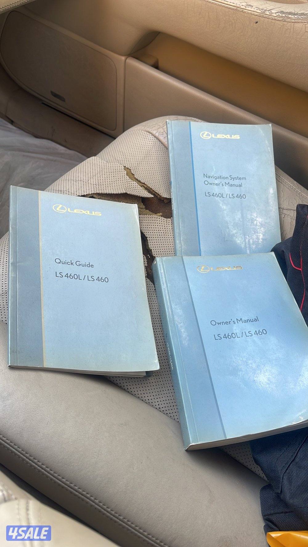 للبيع لكزسLS460 لارج موديل 2007 صبغ الوكالة معاد ثلا قطع للصامل بس1