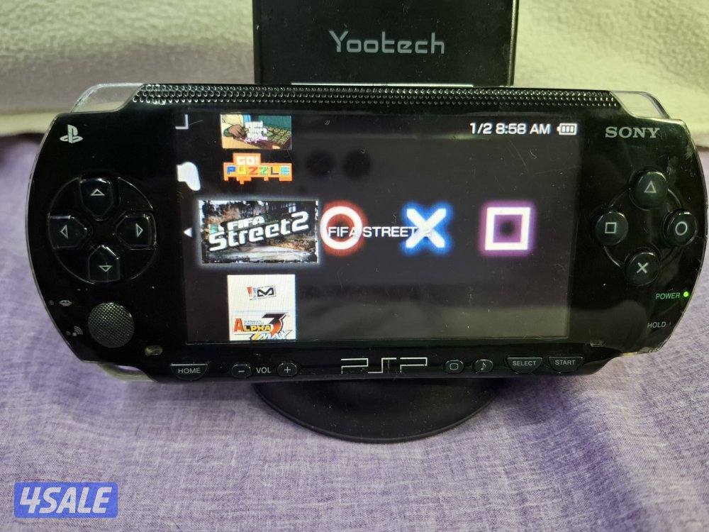 PSP SONY P1000 MODEL.BLACK COLOR 4GB SD CARD WITH 35 GAMES12