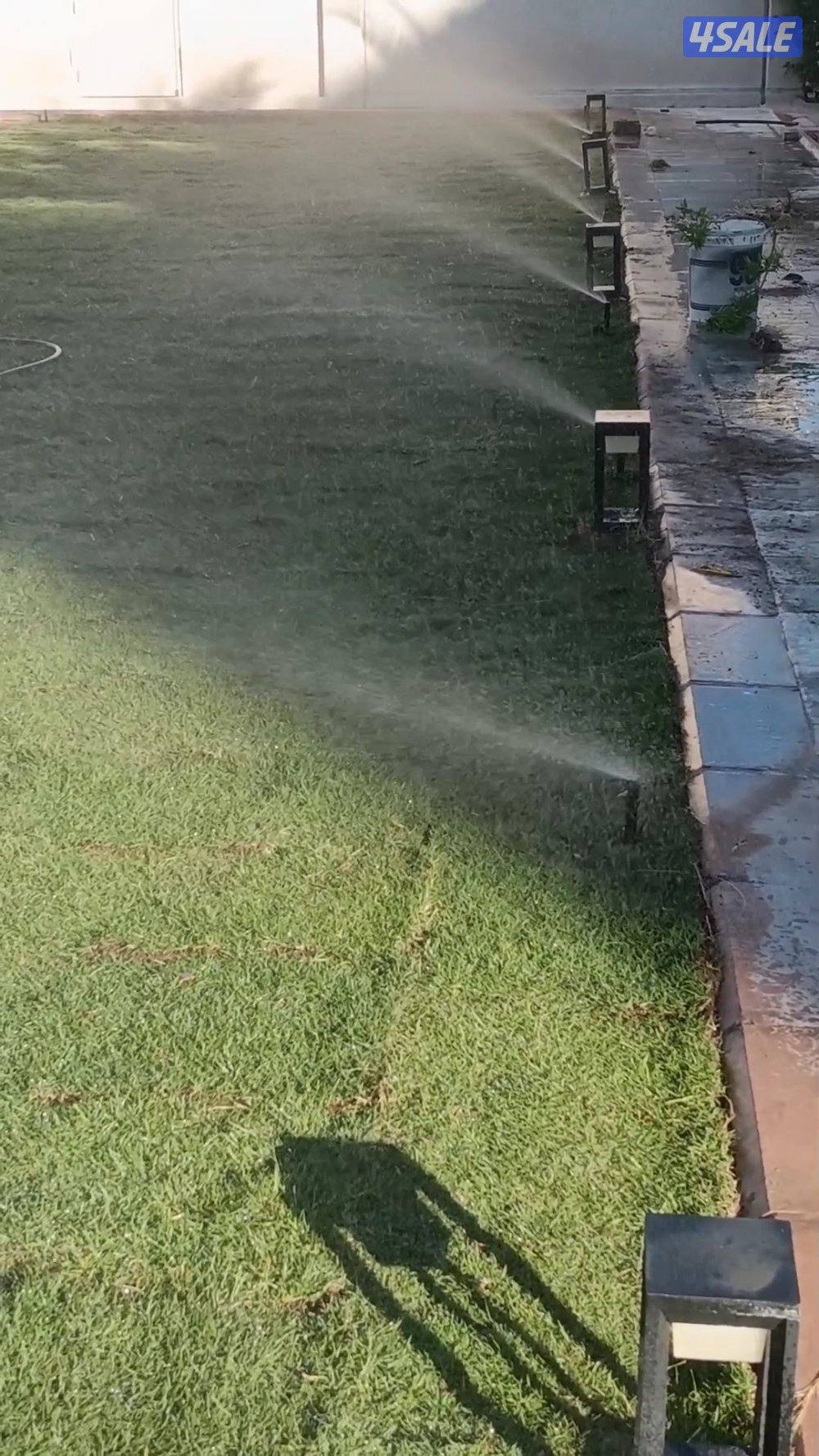 تنسيق حدائق زراع التيل الطبيعي وتكريب النخيال وقص الشجار الضخمه4