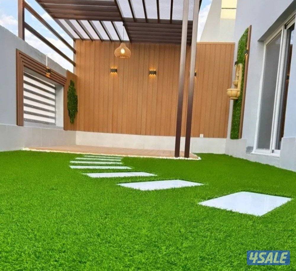 تنسيق حدائق زراع التيل الطبيعي وتكريب النخيال وقص الشجار الضخمه7