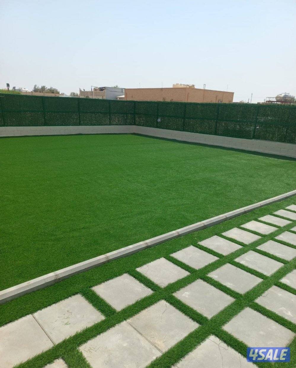 تنسيق حدائق زراع التيل الطبيعي وتكريب النخيال وقص الشجار الضخمه8