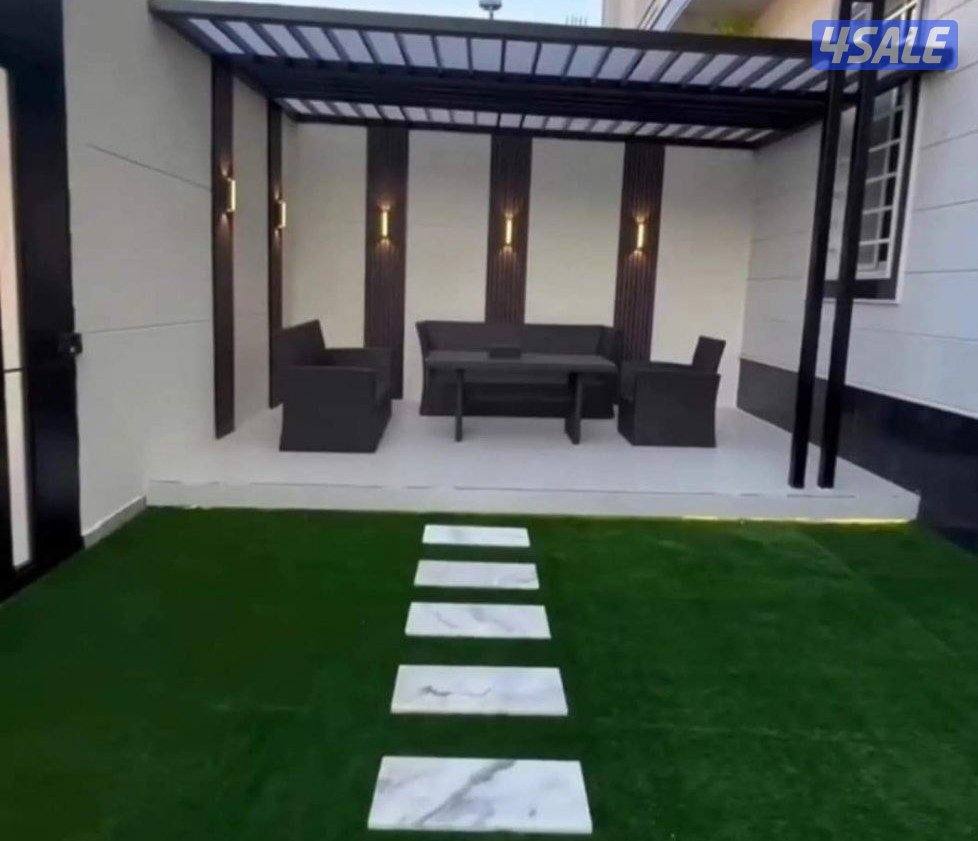 تنسيق حدائق زراع التيل الطبيعي وتكريب النخيال وقص الشجار الضخمه9