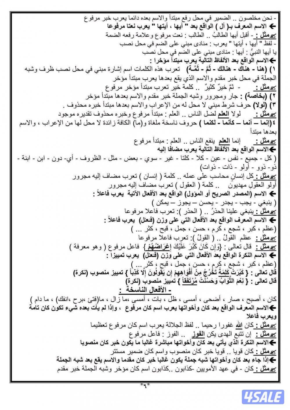 مدرس لغة عربية لجميع المراحل التعليمية والجامعات2