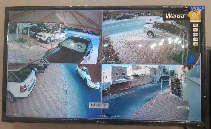 عرض ٤كاميرات٢ميجا وجهاز داهوا ٢ميجاوتسجيل شهر١تيار بايت1