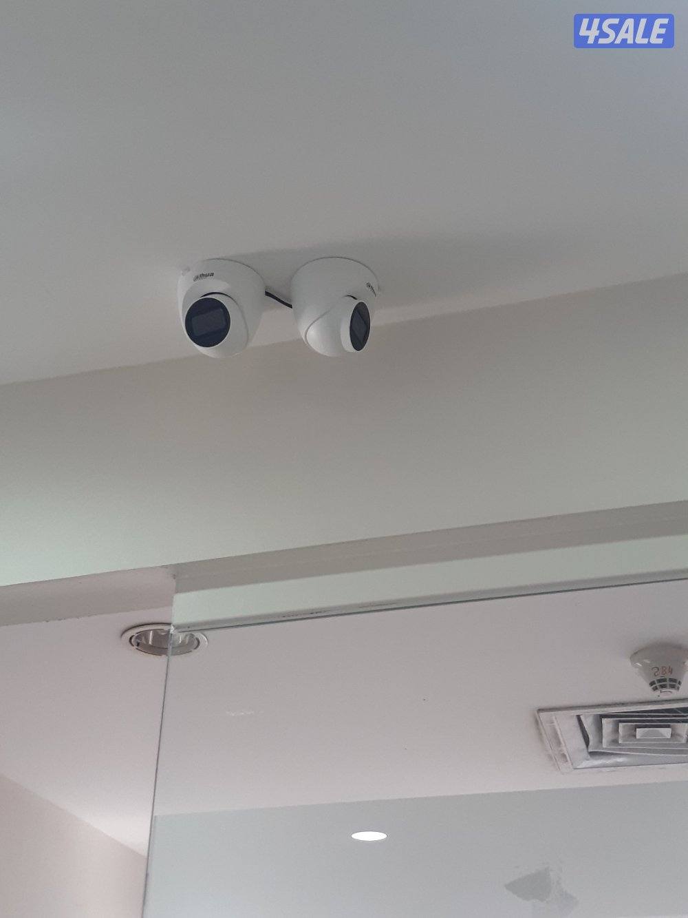 عرض ٤كاميرات٢ميجا وجهاز داهوا ٢ميجاوتسجيل شهر١تيار بايت10