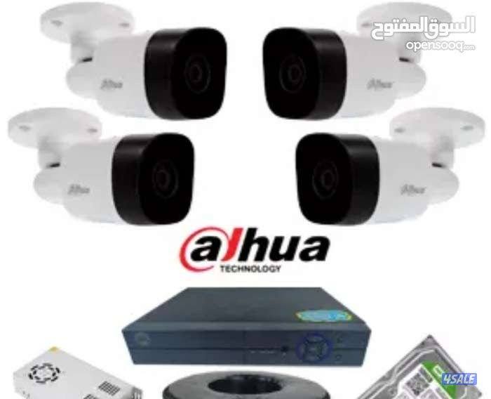 عرض ٤كاميرات٢ميجا وجهاز داهوا ٢ميجاوتسجيل شهر١تيار بايت12