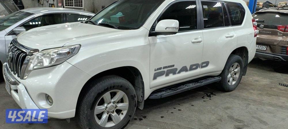 للبيع برادو 2015 شرف الفحص جير مكينة شاصي اللون ابيض نضيف جداً11